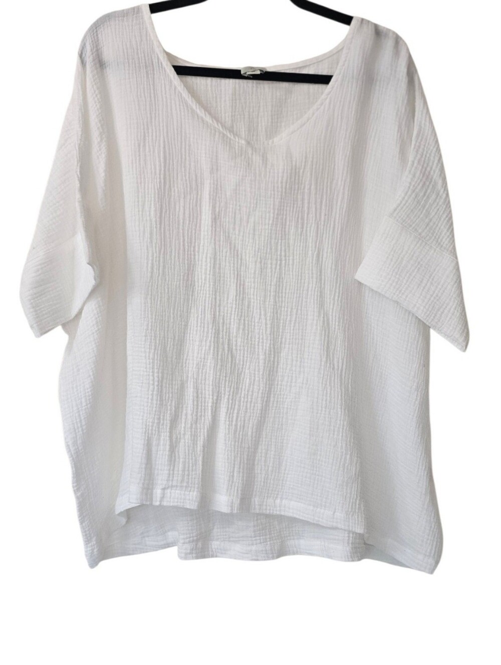 NWT Joie Women’s White Gauze V-Neck Tunic Top Size M